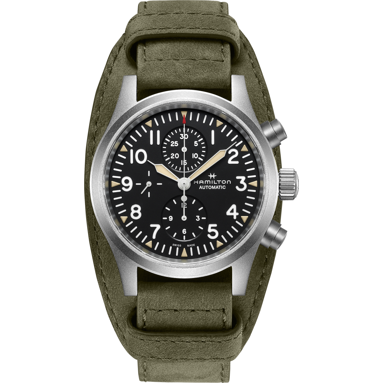 Hamilton Khaki Field Auto Chrono 44mm Black Dial