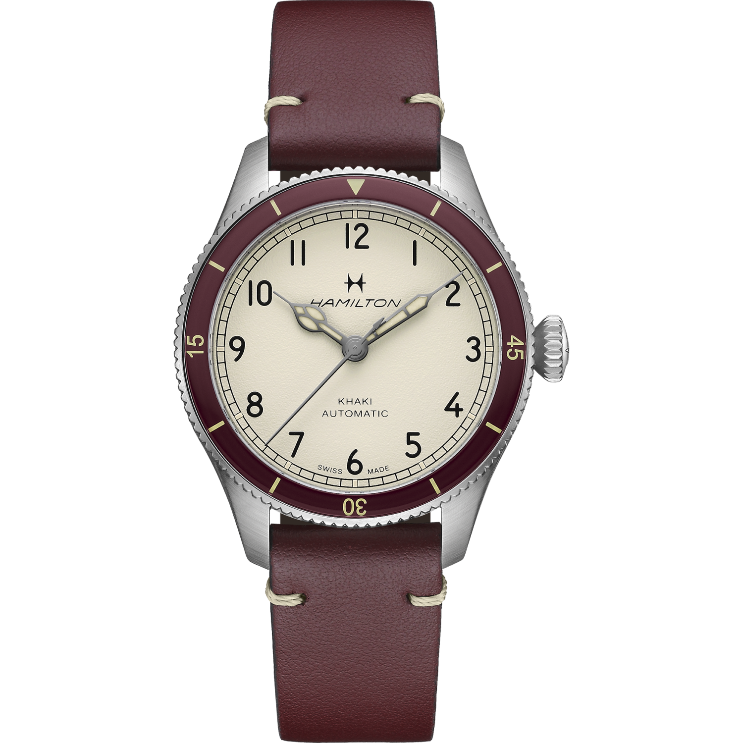 Hamilton Khaki Aviation Pilot Pioneer 38 mm 38mm White Dial