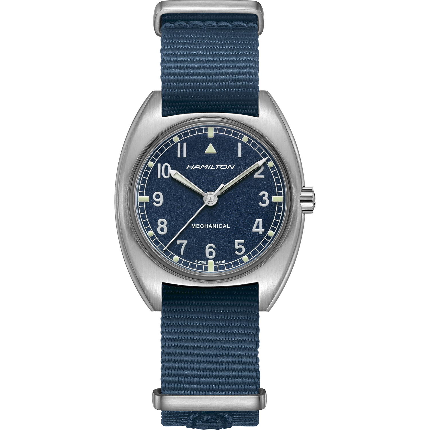 Hamilton Khaki Aviation Pilot Pioneer Mechanical 36mm x 33mm Blue Dial
