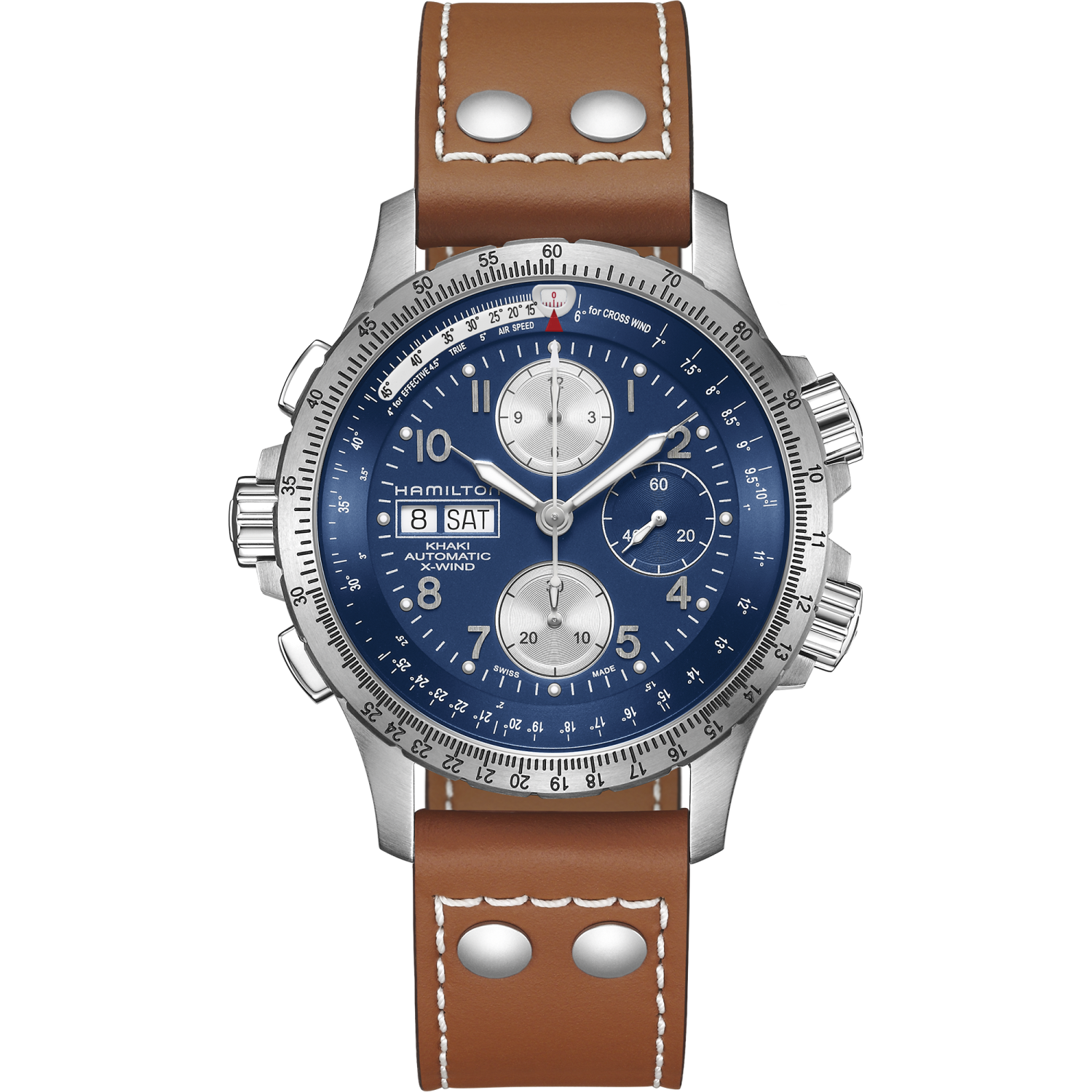Hamilton Khaki Aviation X-Wind Auto chrono 44mm Blue Dial
