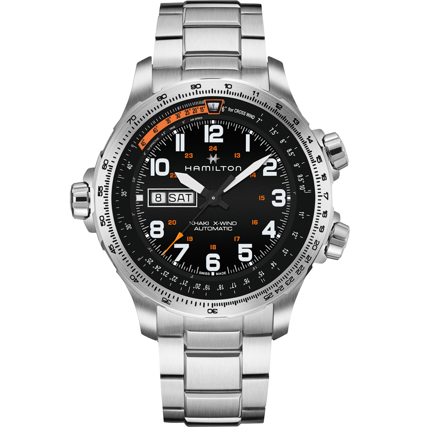Hamilton Khaki Aviation X-Wind Day Date Auto 45mm Black Dial
