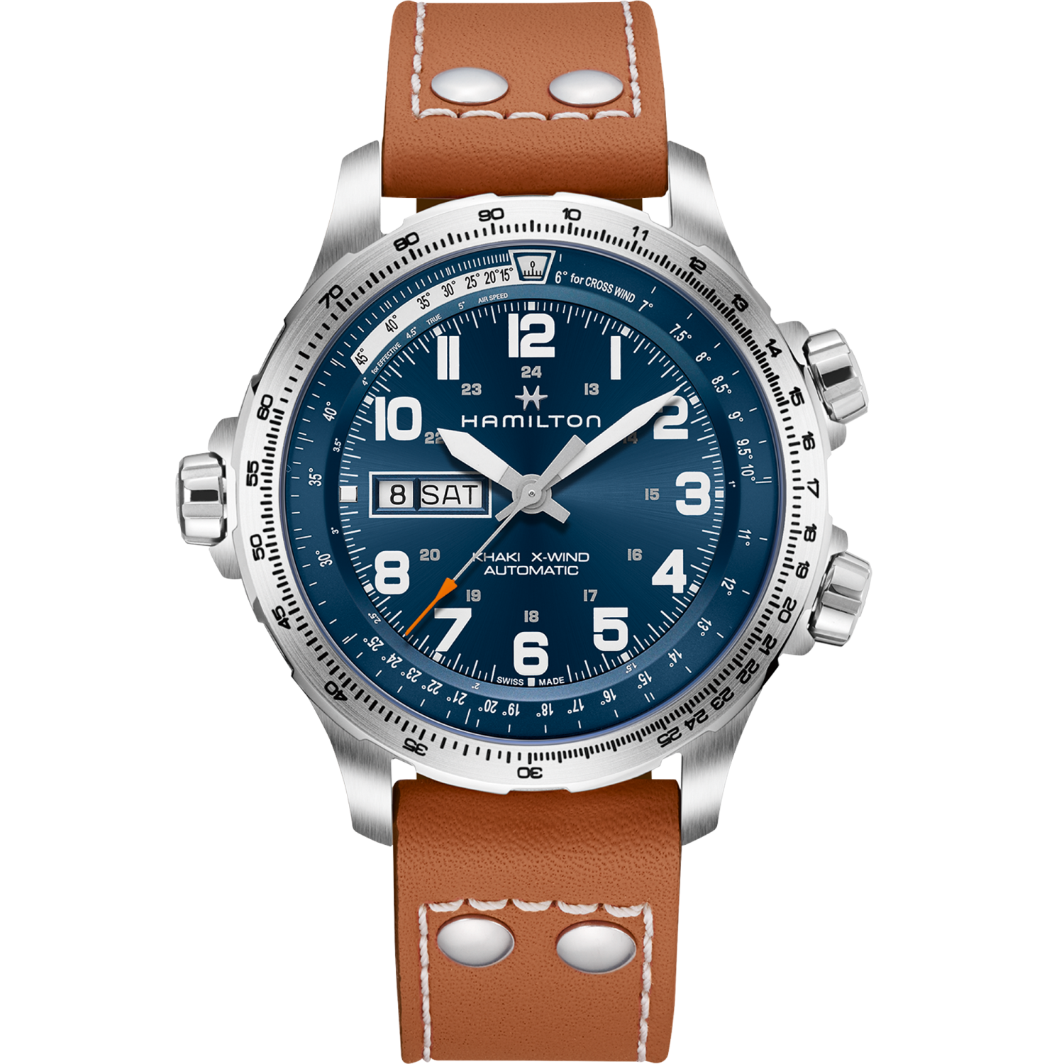 Hamilton Khaki Aviation X-Wind Day Date Auto 45mm Blue Dial