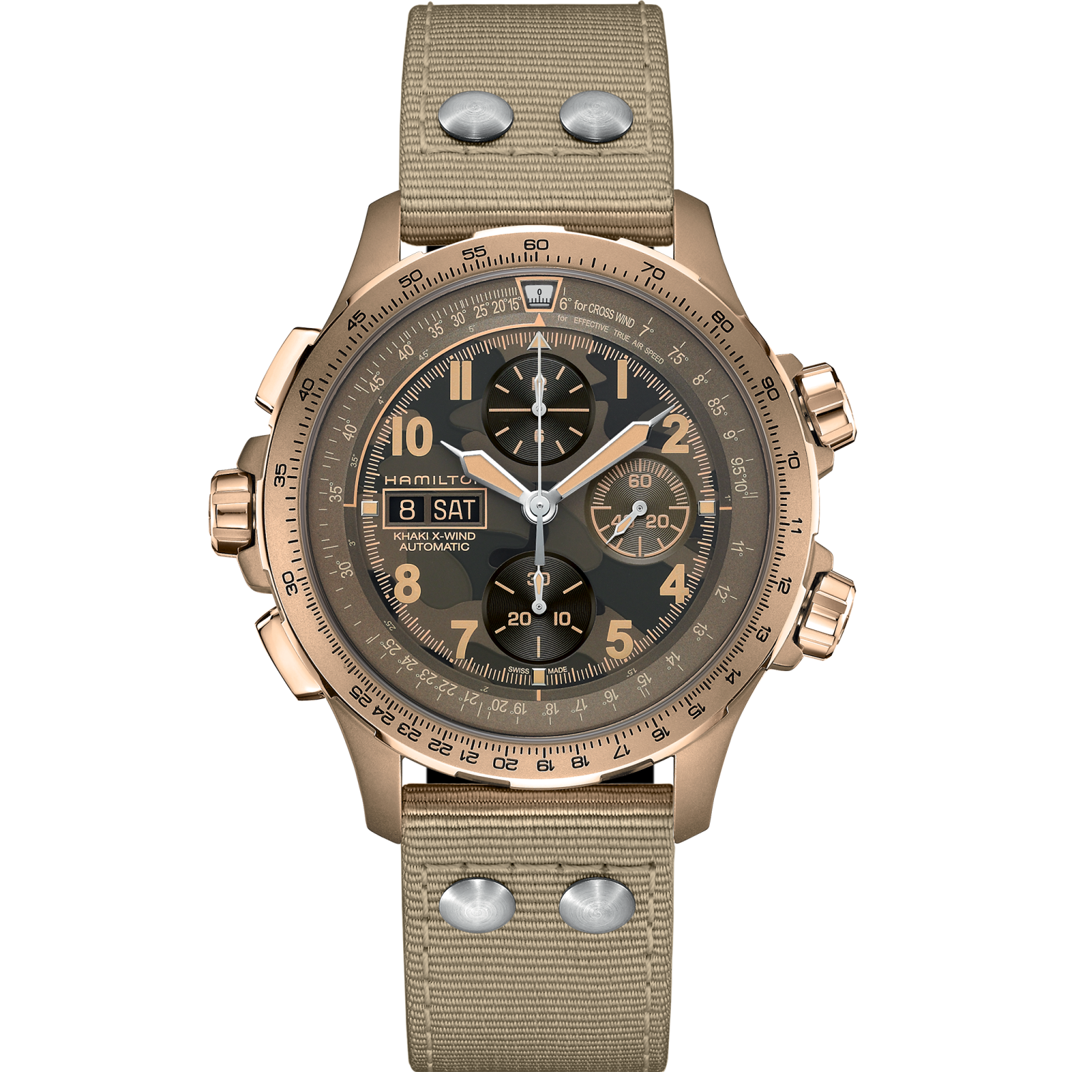 Hamilton Khaki Aviation X-Wind Auto Chrono 45mm Brown Dial