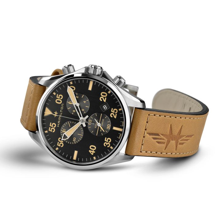 Khaki Pilot Chrono Quartz 6