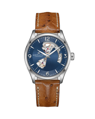 Jazzmaster Automatic Watch Open Heart - Blue Dial - H32705141