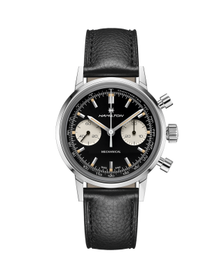 American Classic Intra matic Chronograph H Black dial Mesh