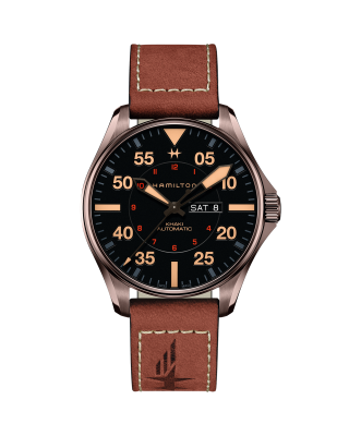 Khaki Aviation Pilot Day Date Automatic Watch - H64615135 