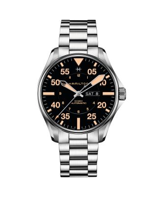 Khaki Aviation Pilot Day Date Automatic Watch - H64615135 