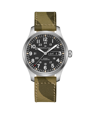 Khaki Field Automatic Watch Day Date Black Dial H70505833