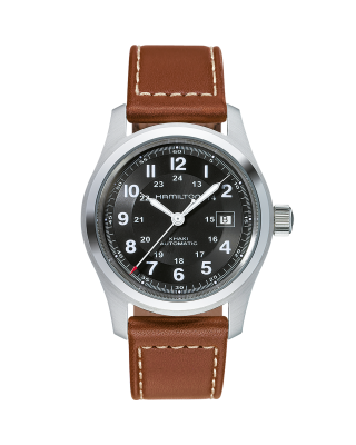 Khaki Field Auto Chrono - Black dial - Green bund strap