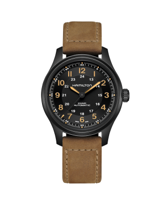Hamilton khaki field quartz full black deals