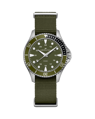 Khaki Navy Scuba 37mm - Silver dial - Stainless Steel bracelet