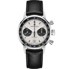 American Classic Intra Matic Auto Chrono Dial color White H38416711 Hamilton Watch