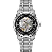 American Classic RailRoad Skeleton Auto - Dial color:Silver