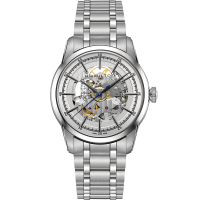 American Classic RailRoad Skeleton Auto - Dial color:Silver