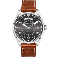 Khaki Aviation Pilot Day Date Auto - Dial color:Black - H64615135