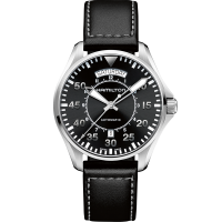 カーキ アビエーション Pilot Day Date Auto - ダイヤルカラー:グレー