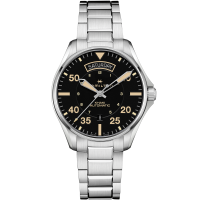 Khaki Aviation Day Date Auto - Dial color:Black - H64645531
