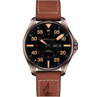 カーキ アビエーション Pilot Day Date Auto - ダイヤルカラー