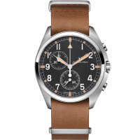 Khaki Aviation Pilot Pioneer Chrono Quartz - Dial color:Black