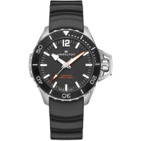 Khaki Navy Frogman Auto - Dial color:Black - H77825331 | Hamilton