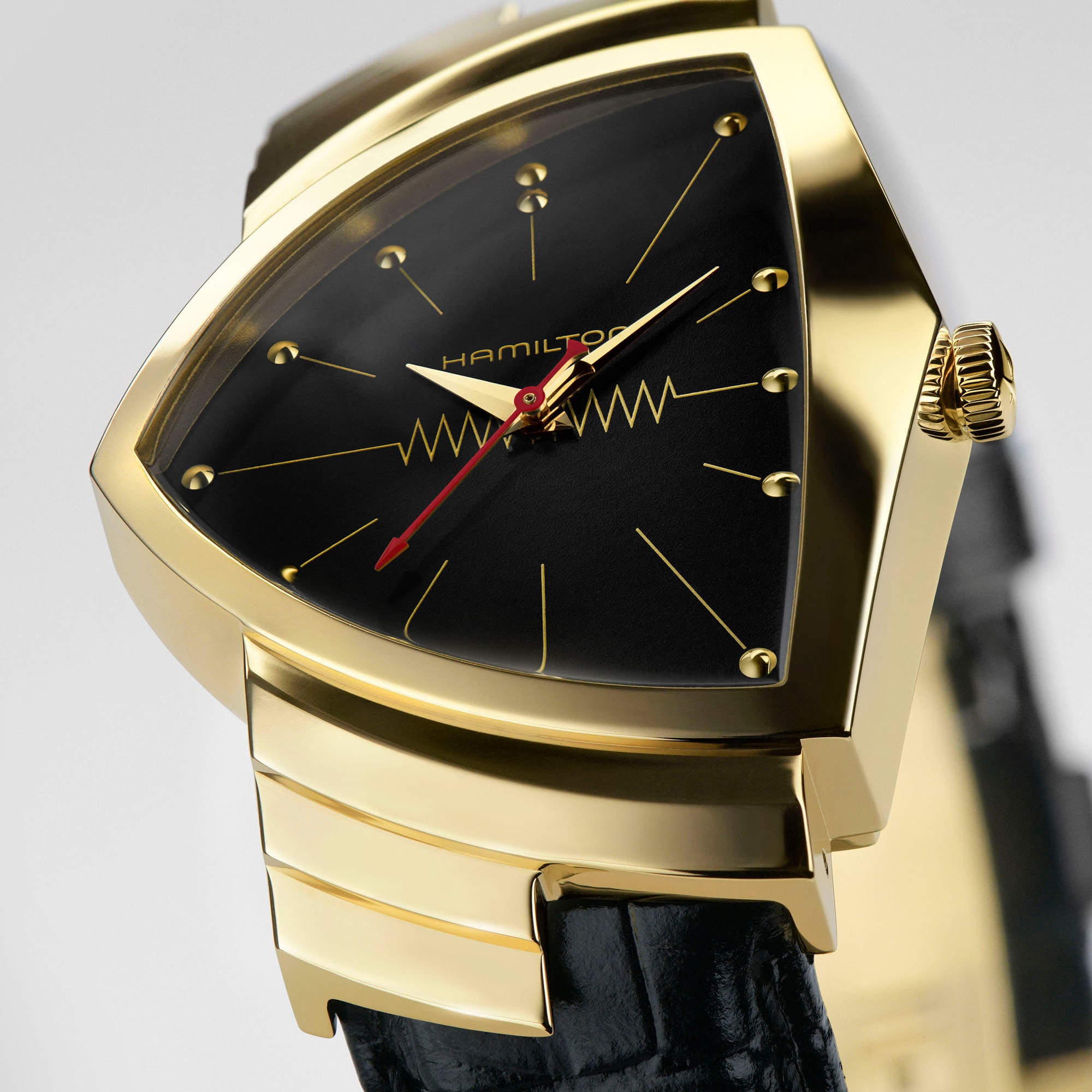 希少品! HAMILTON ベンチュラ 6250 ゴールド ブラック エルビス - 時計 希少品! HAMILTON ベンチュラ 6250 ゴールド ブラック エルビス - 時計