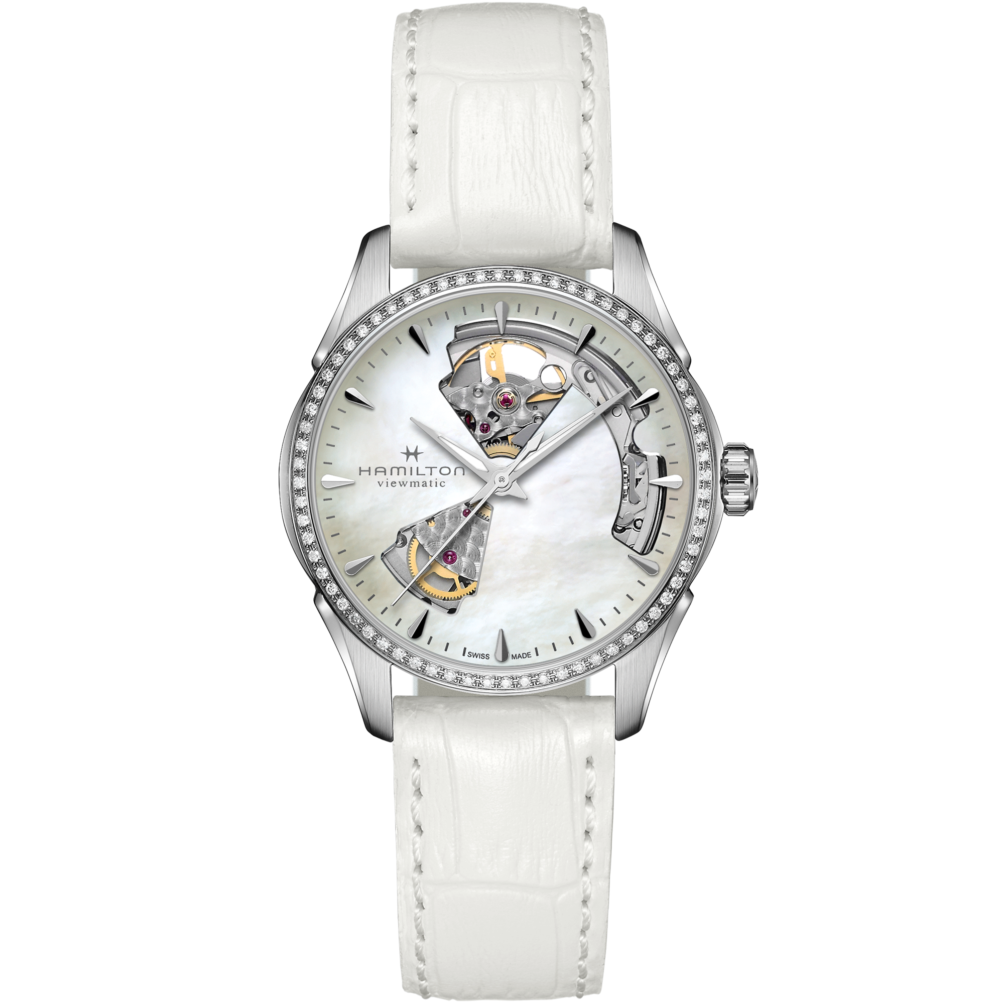 ジャズマスター Open Heart Lady Auto 36MM Diamonds | Hamilton Watch ...