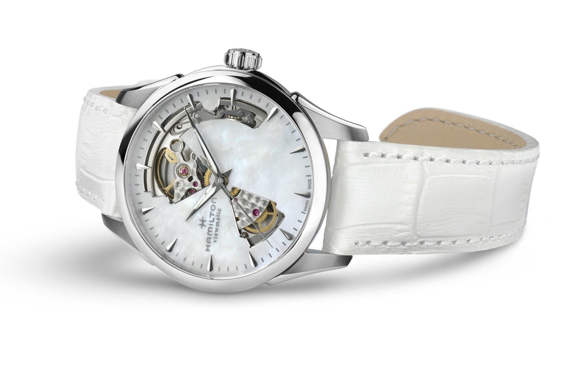【美品】ジャズマスター　OPEN HEART LADY AUTO 34MM ジャズマスター Open Heart Lady Auto - ダイヤルカラー