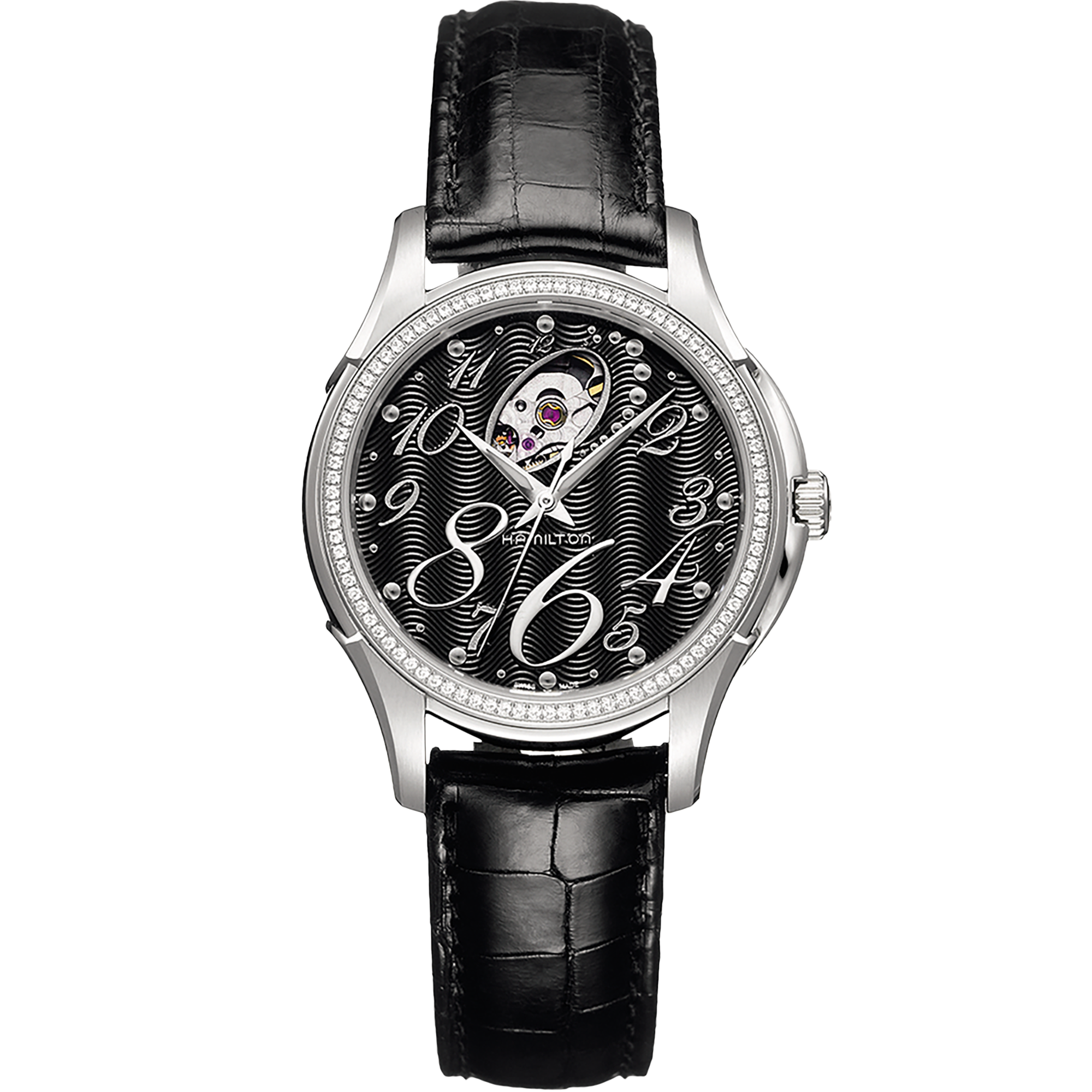 【HAMILTON】JAZZ MASTER（H38411580）レザーベルト付き Amazon.com: Hamilton Watch Jazzmaster Open Heart Lady Swiss