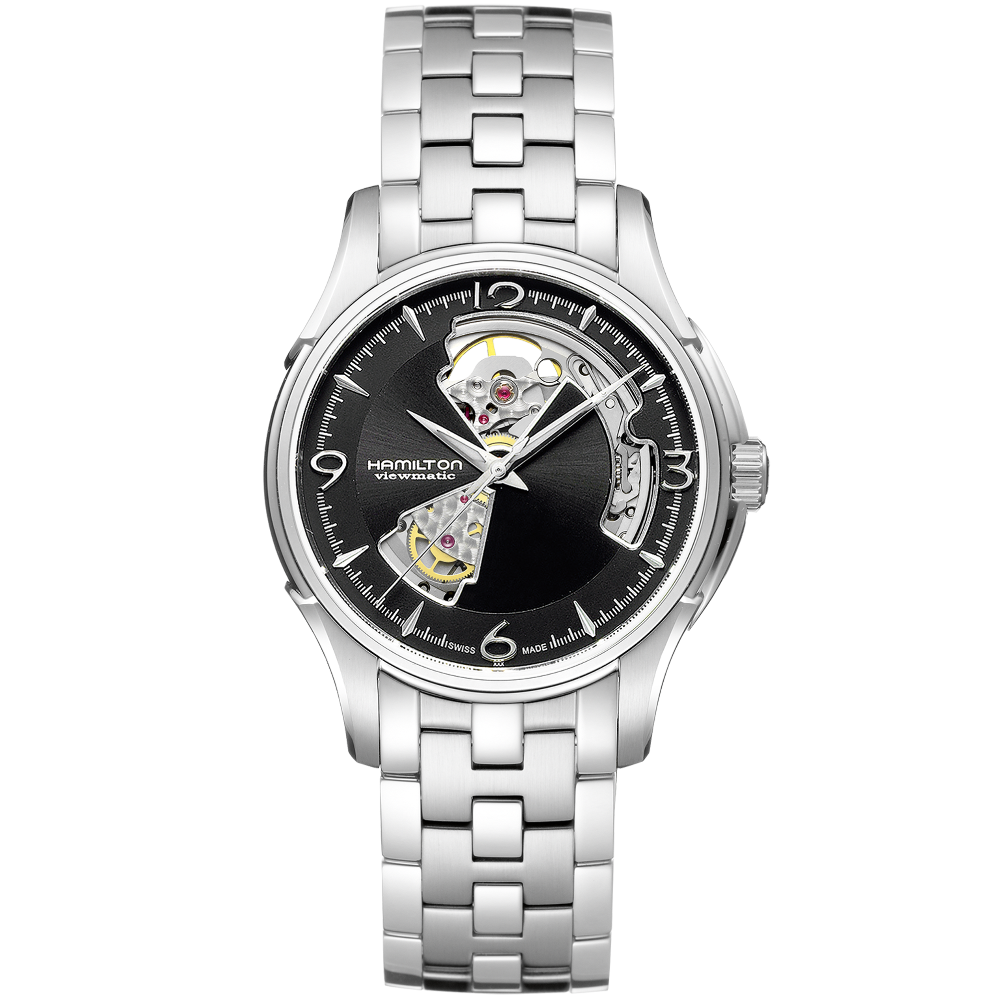 Jazzmaster Automatic Watch Open Heart - Black Dial - H32565135