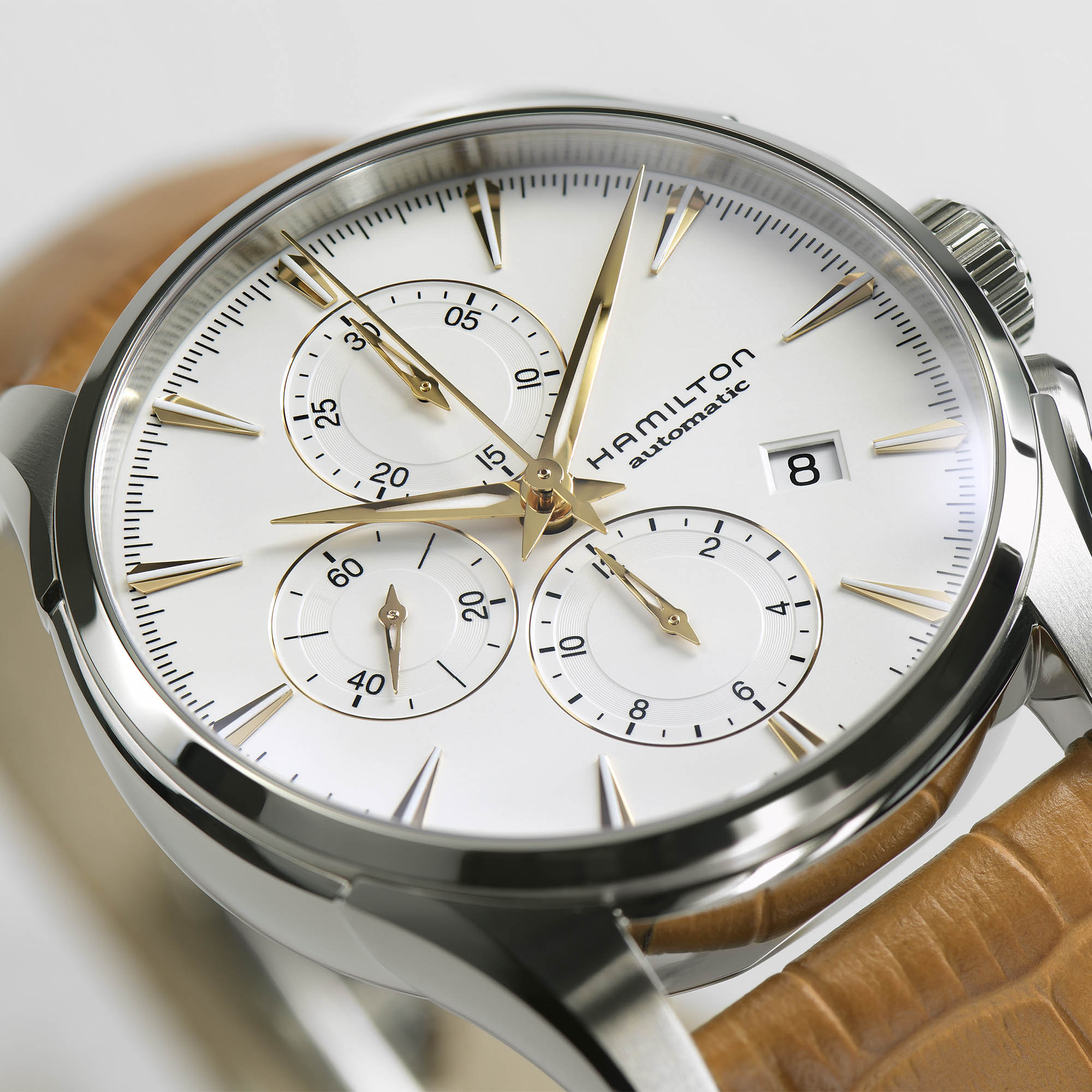 Jazzmaster Auto Chrono - Dial color:White - H32586511