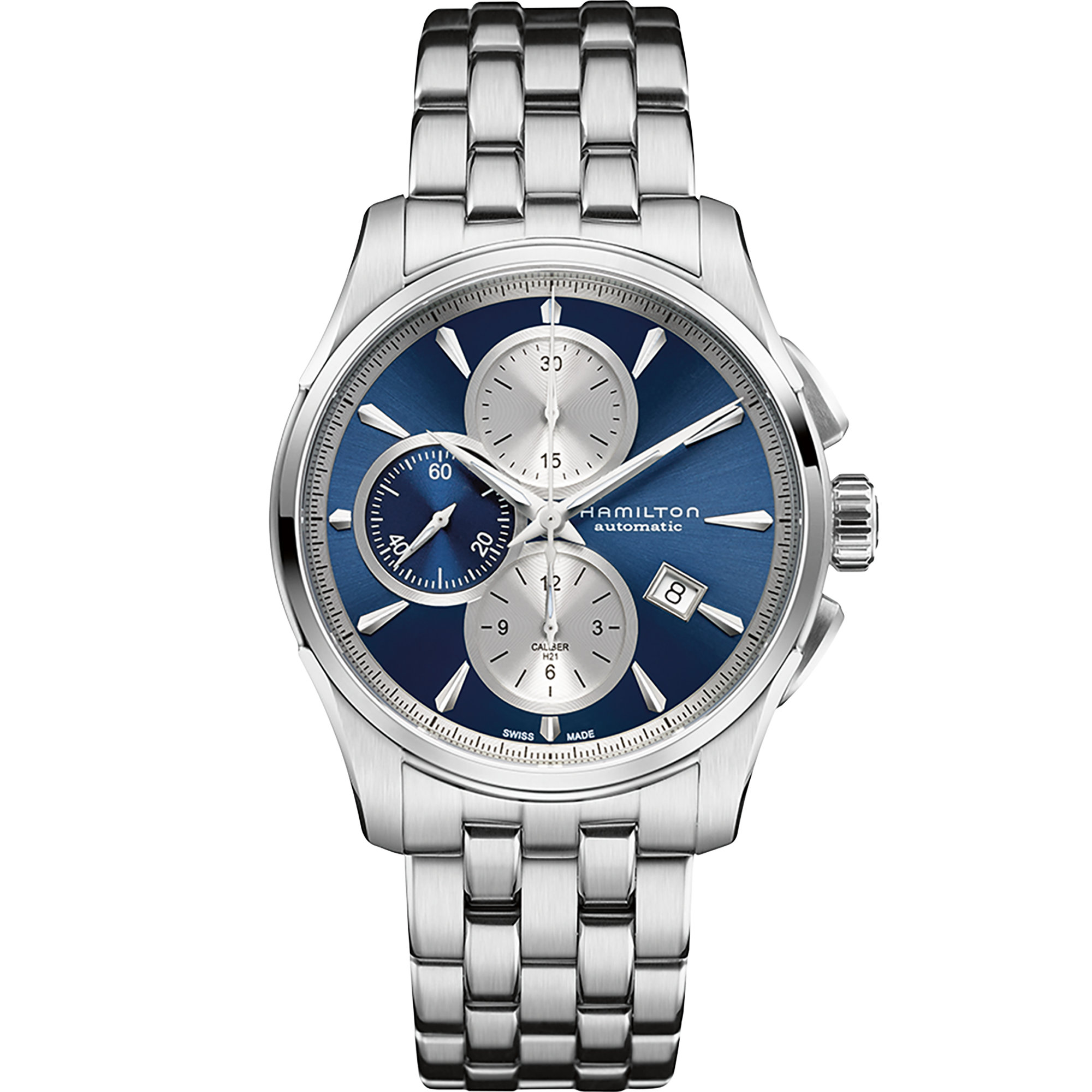 Jazzmaster Chronometer Watch Auto Chrono - Blue Dial - H32596141