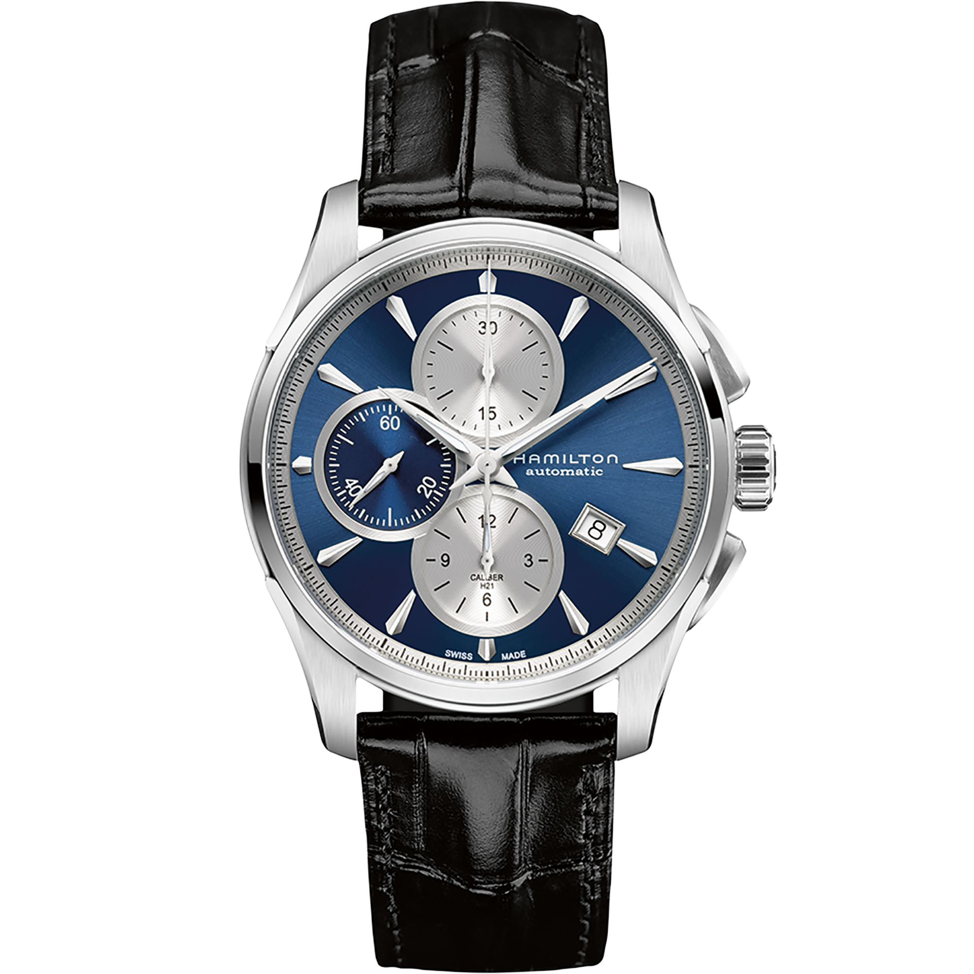 Jazzmaster Chronometer Watch Auto Chrono - Blue Dial - H32596741 ...