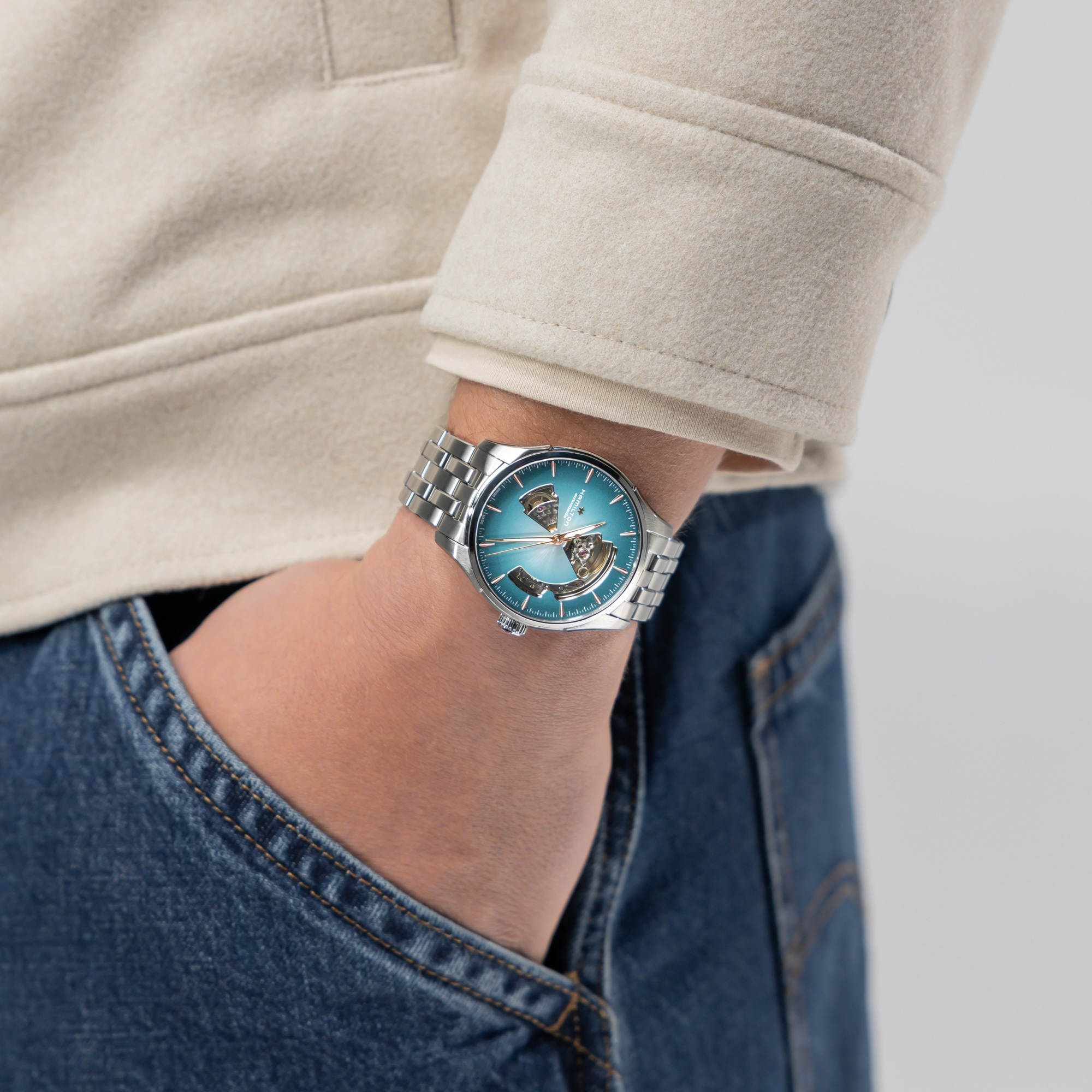 Jazzmaster Open Heart Auto 40mm | Hamilton Watch - H32675141
