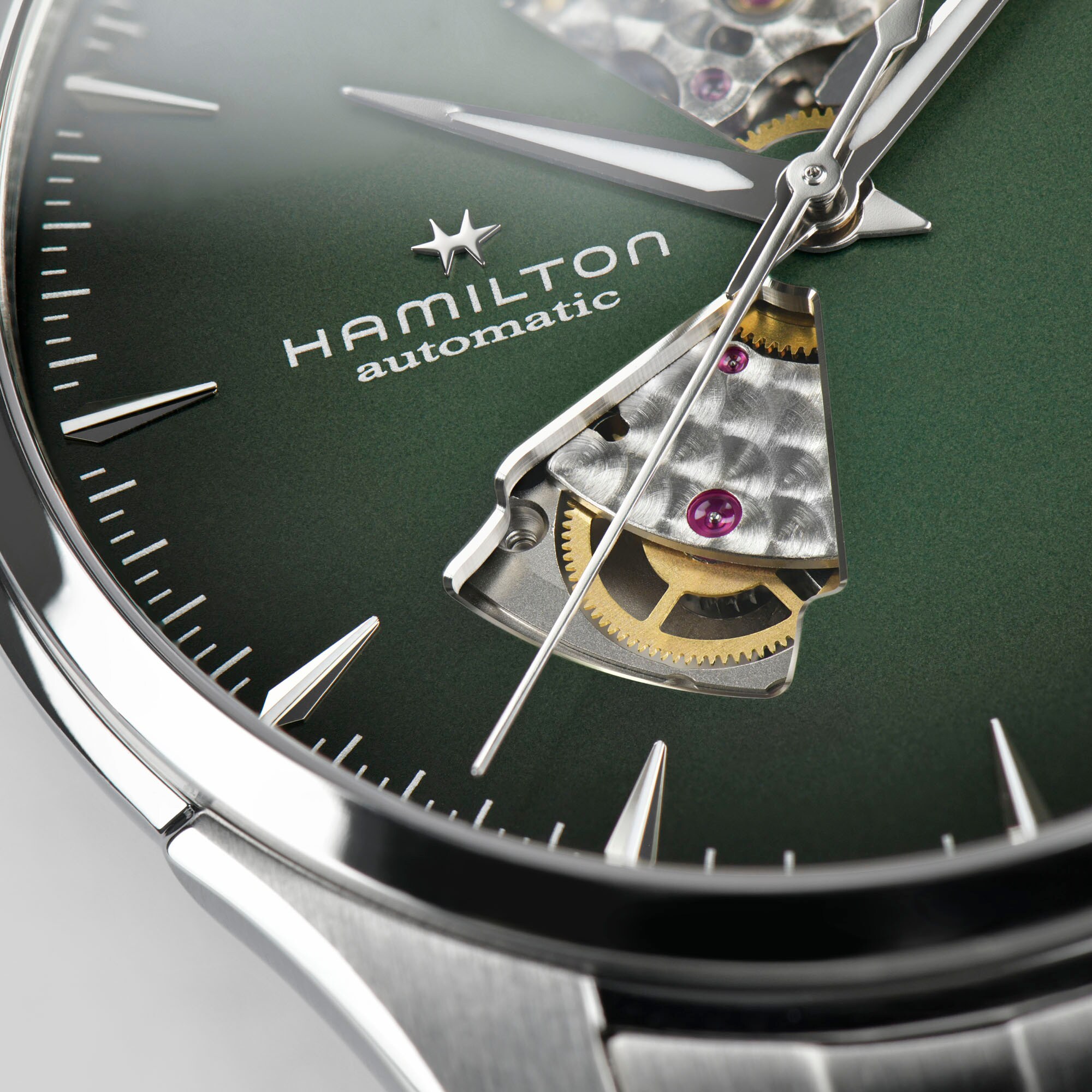 Jazzmaster Open Heart - smoked dial - H32675160 | Hamilton Watch