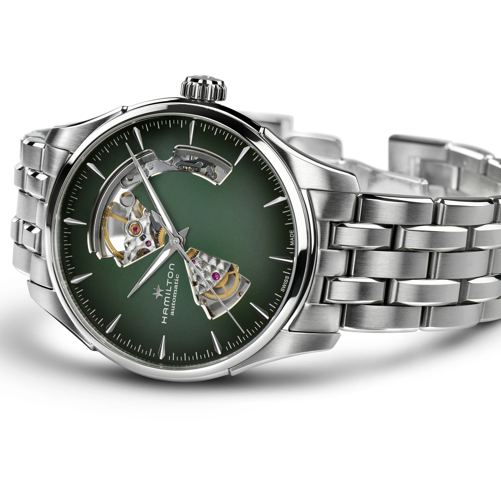 Jazzmaster Open Heart Auto - Dial color:Green - H32675160