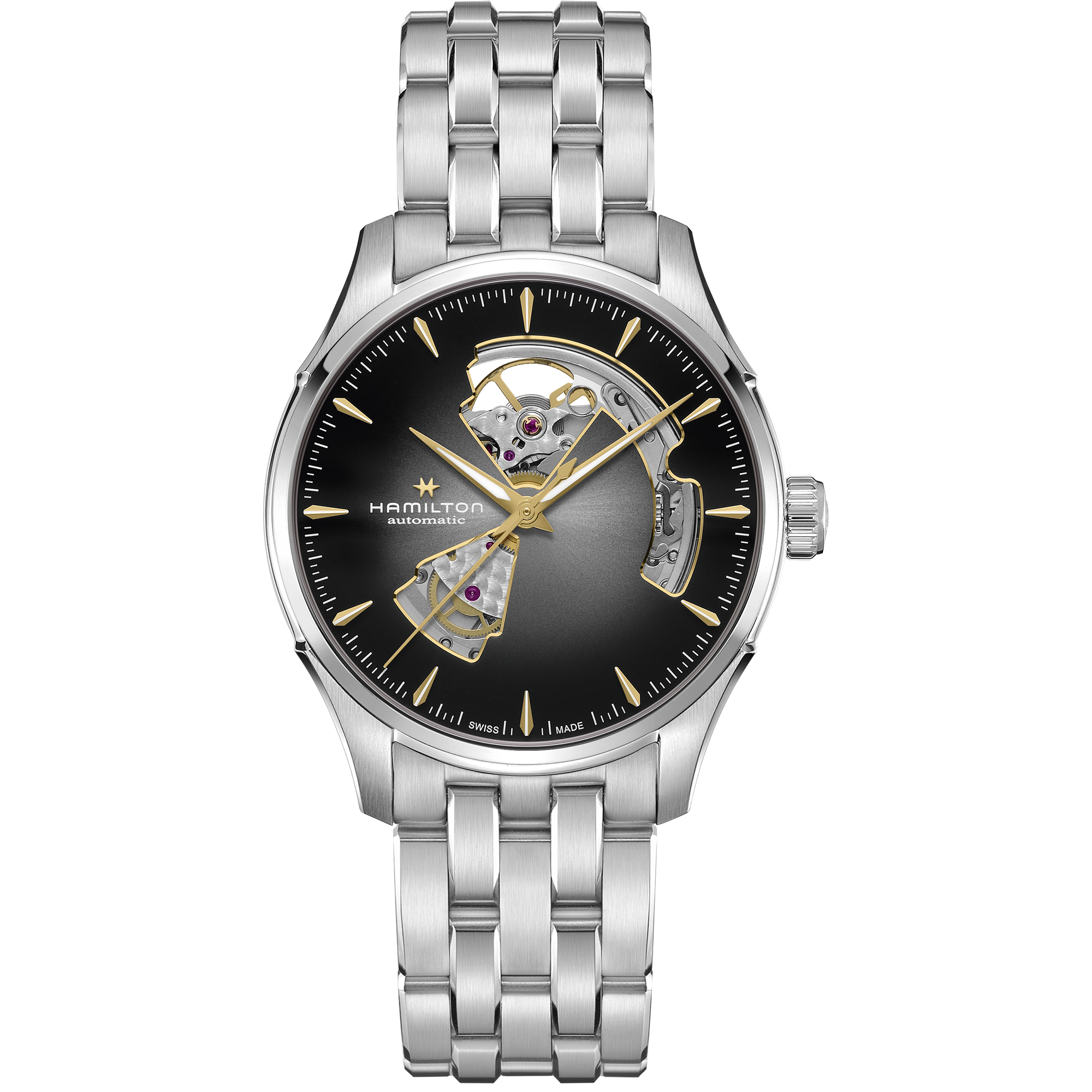 【HAMILTON】ジャズマスターオープンハート　40mmケース自動巻き　美品 ハミルトン ジャズマスター オープンハート オート 40mm 自動巻き 機械