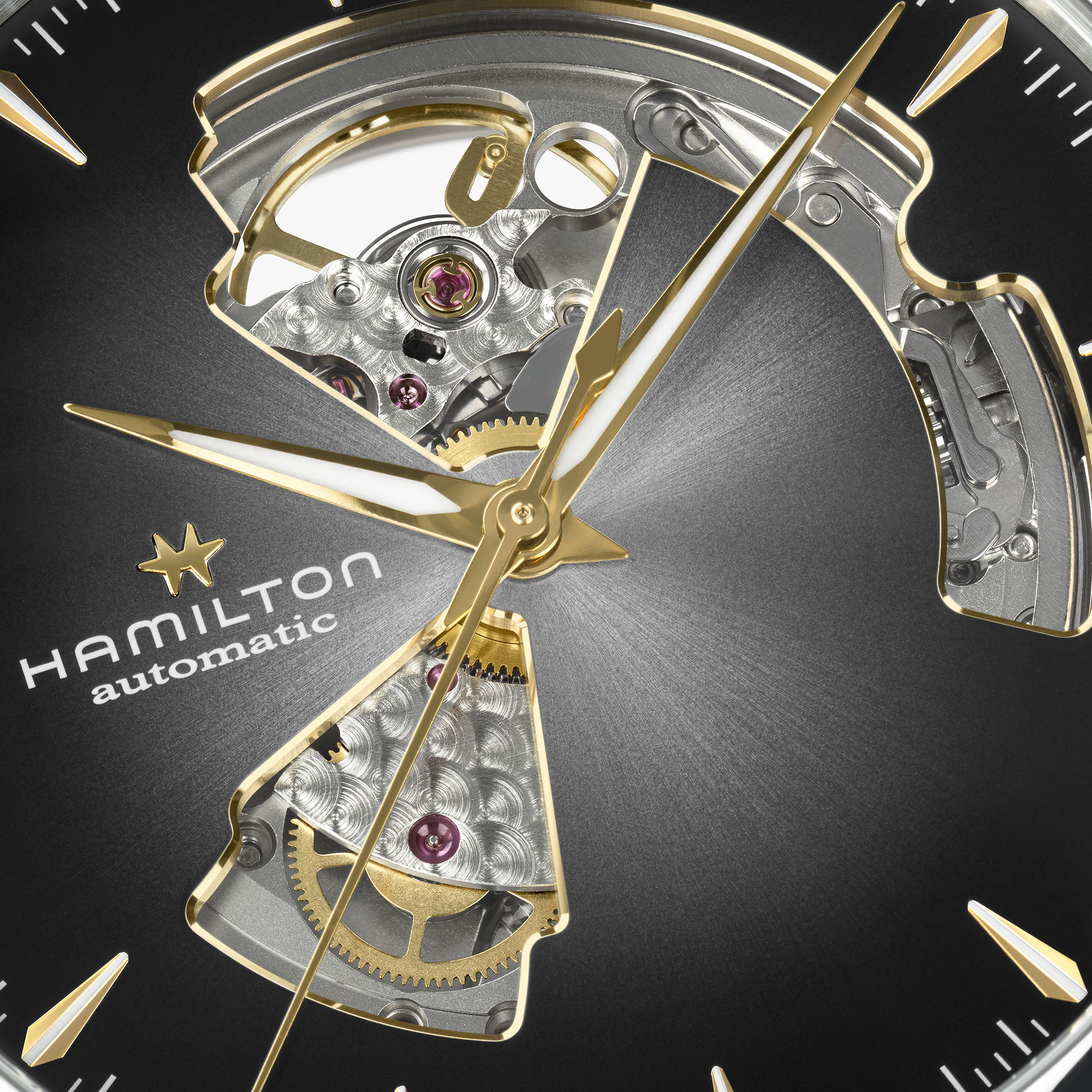 【吉野】HAMILTON JAZZMASTER OPEN HEART Jazzmaster Open Heart Auto 40 mm | Hamilton Watch - H32675181