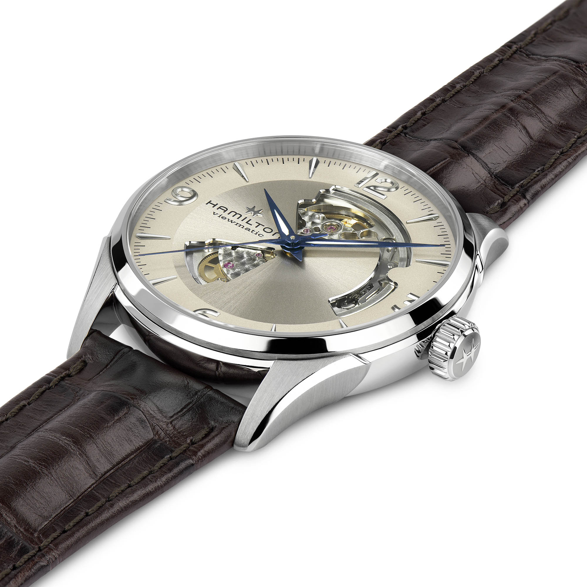 Jazzmaster - AutoOpen Heart - Silver Dial & Stainless steel