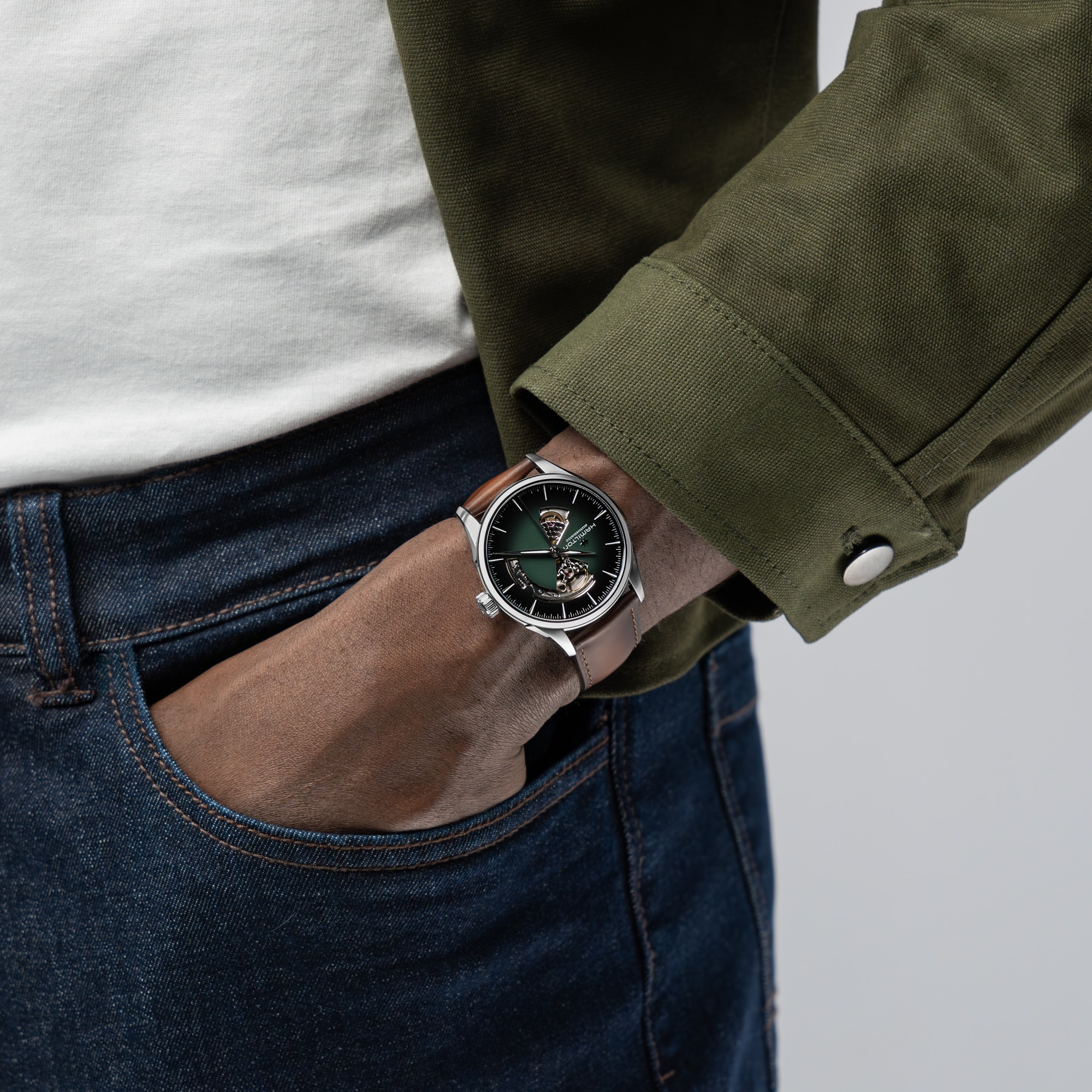 ジャズマスター Open Heart Auto 42mm | Hamilton Watch - H32705560 ジャズマスター Open Heart Auto 42mm | Hamilton Watch - H32705560