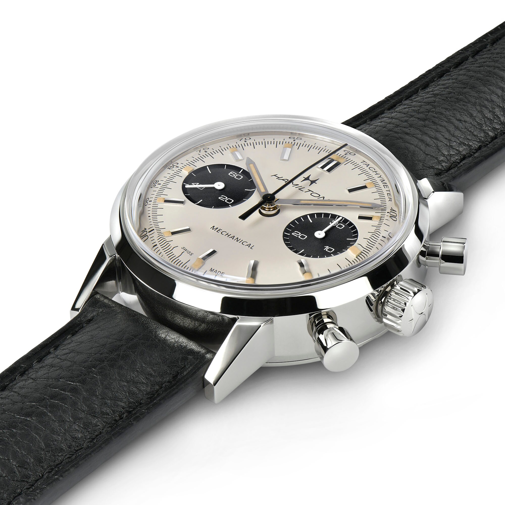 American Classic Intra-matic Chronograph H - Black dial - Mesh ...