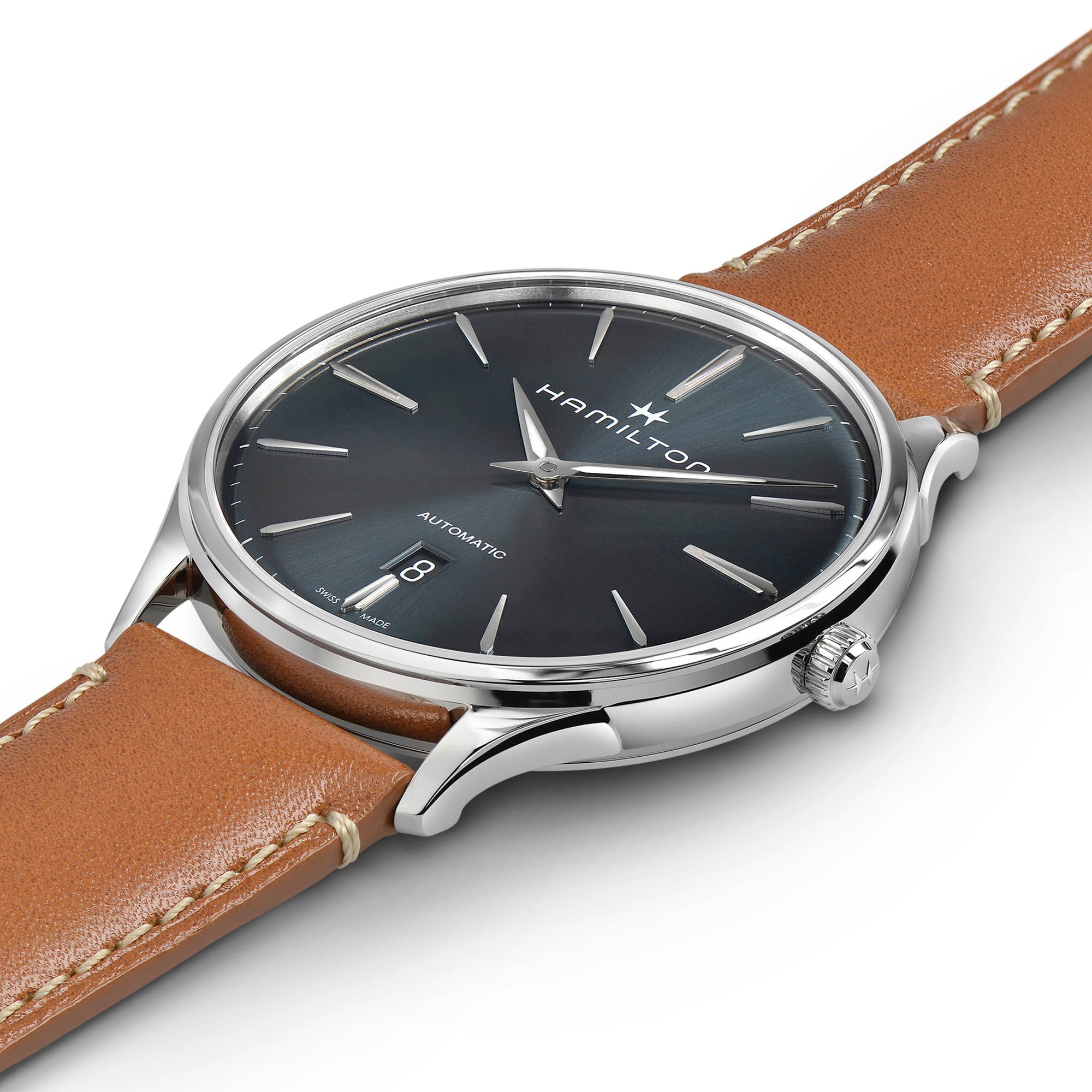 Jazzmaster Thinline Auto - Dial color:Blue - H38525541