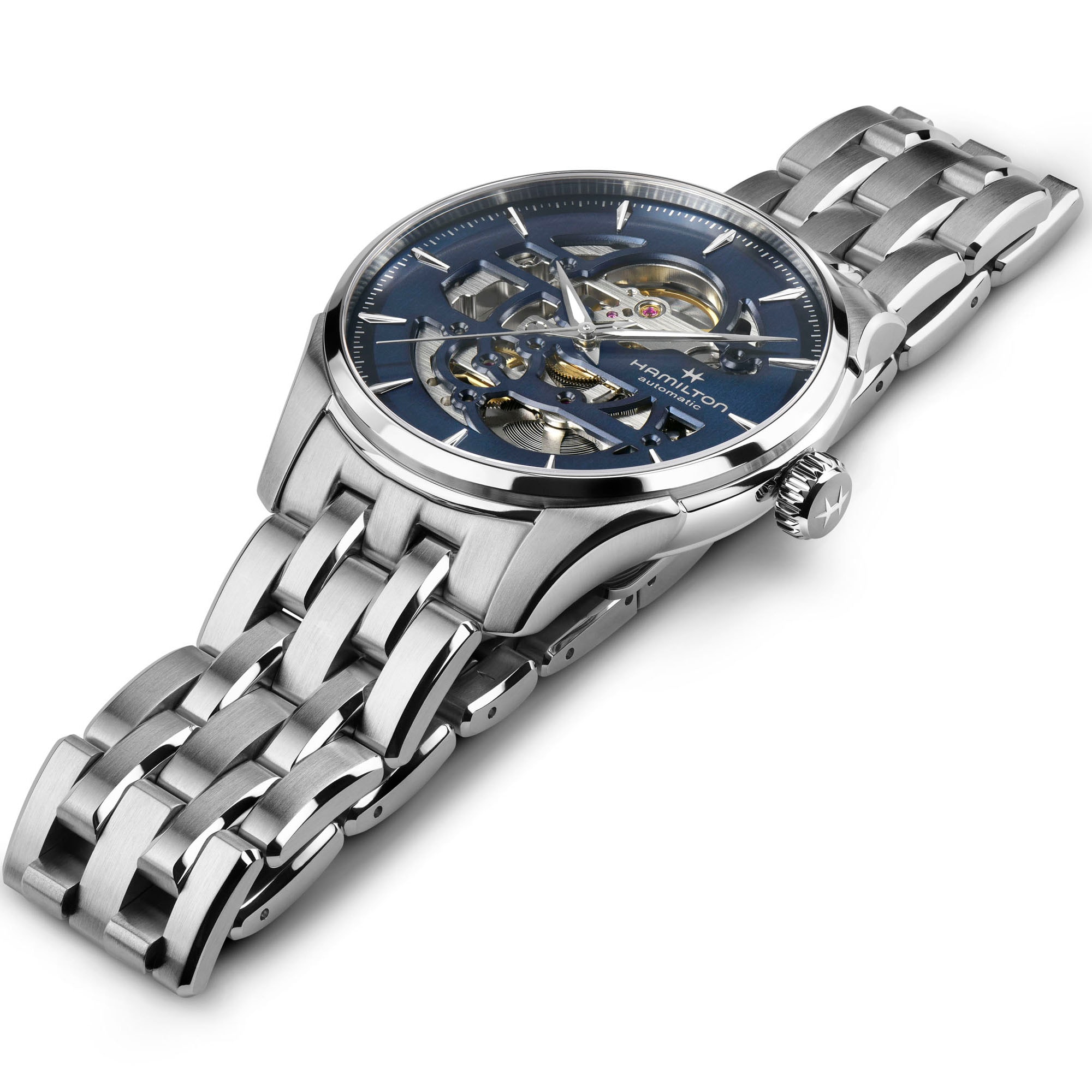 Reloj Hamilton Jazzmaster Skeleton H42505510 Automático de Acero.