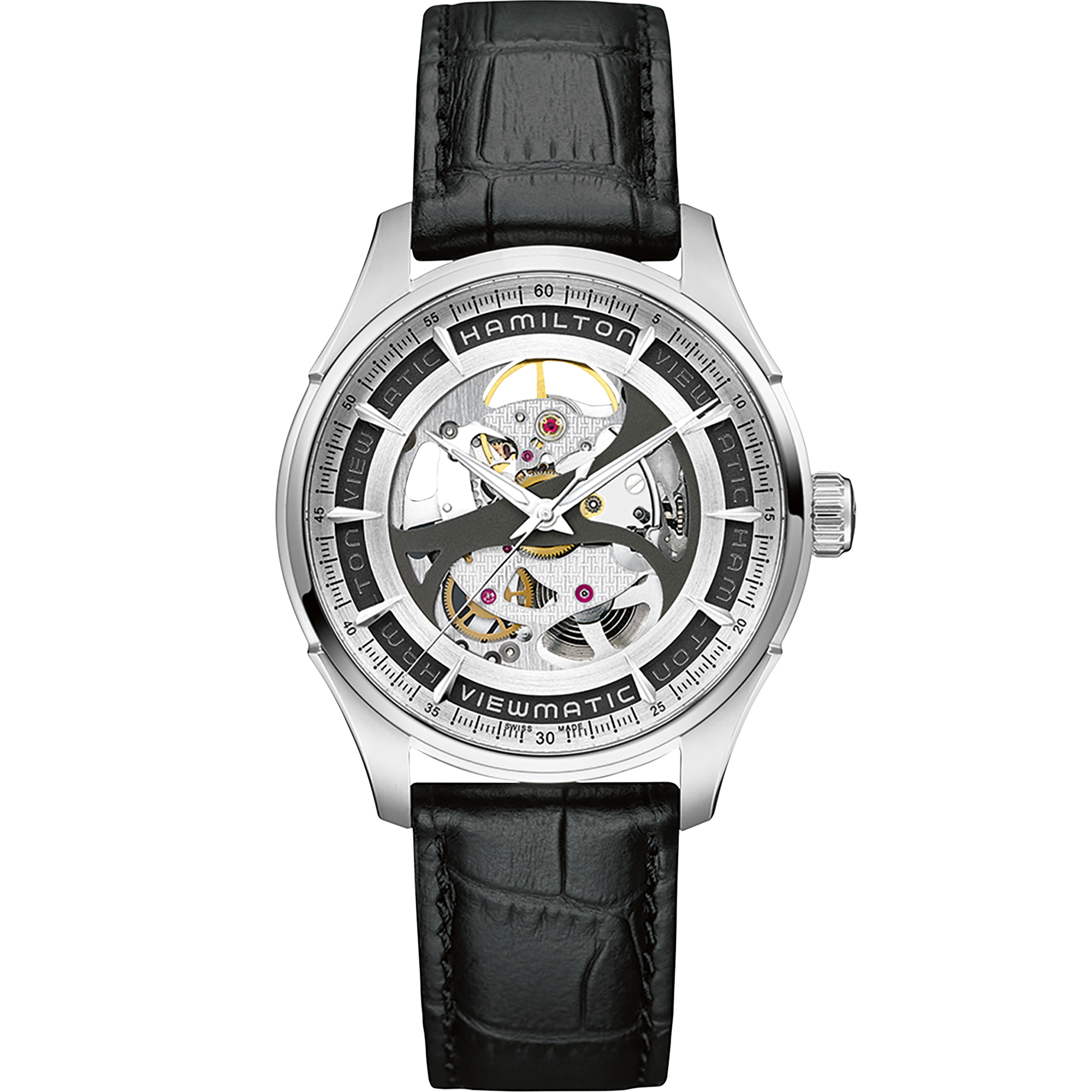 ジャズマスター Viewmatic Skeleton Gent Auto - ダイヤルカラー ジャズマスター Viewmatic Skeleton Gent Auto - ダイヤルカラー
