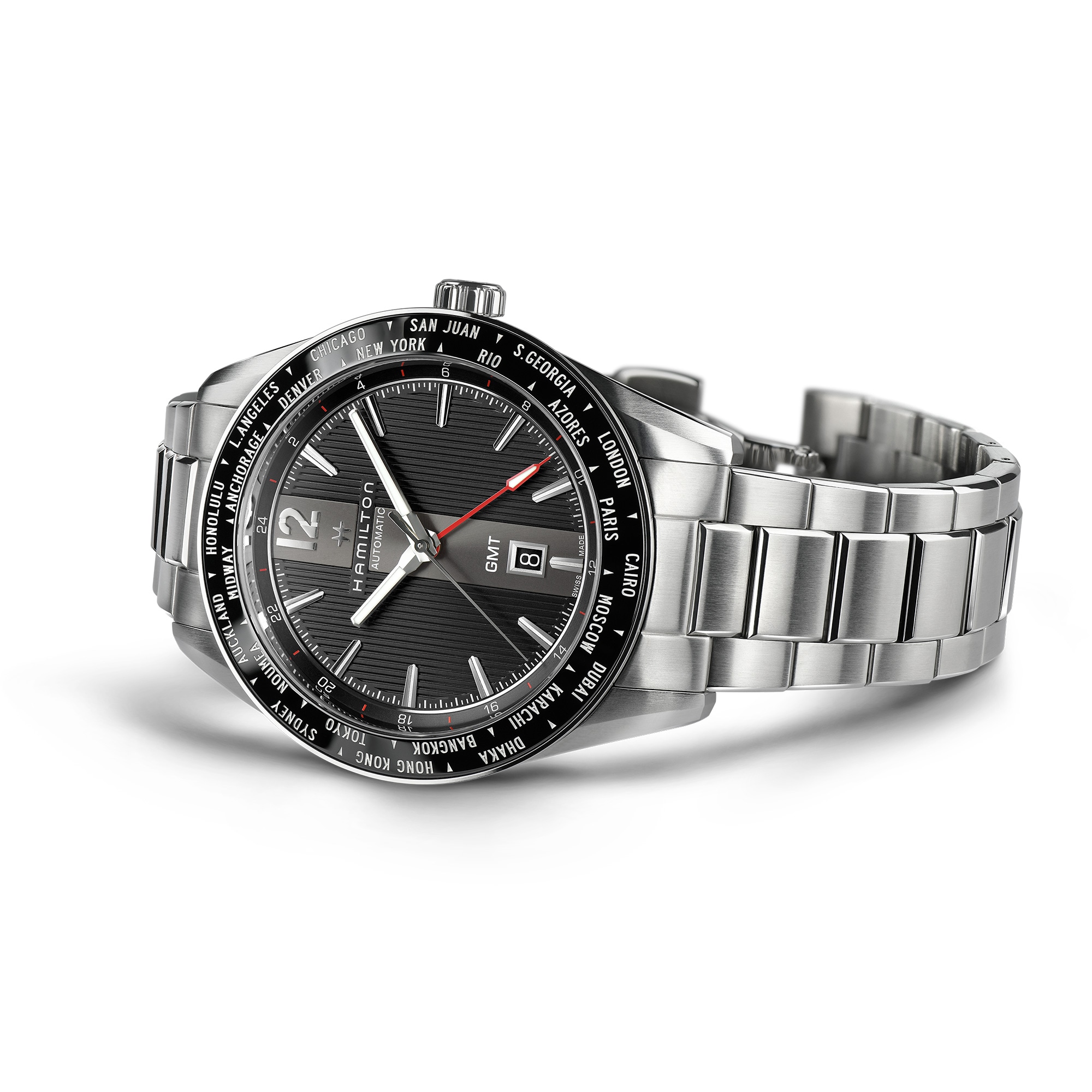 Broadway Watch GMT - Black Dial - H43725131