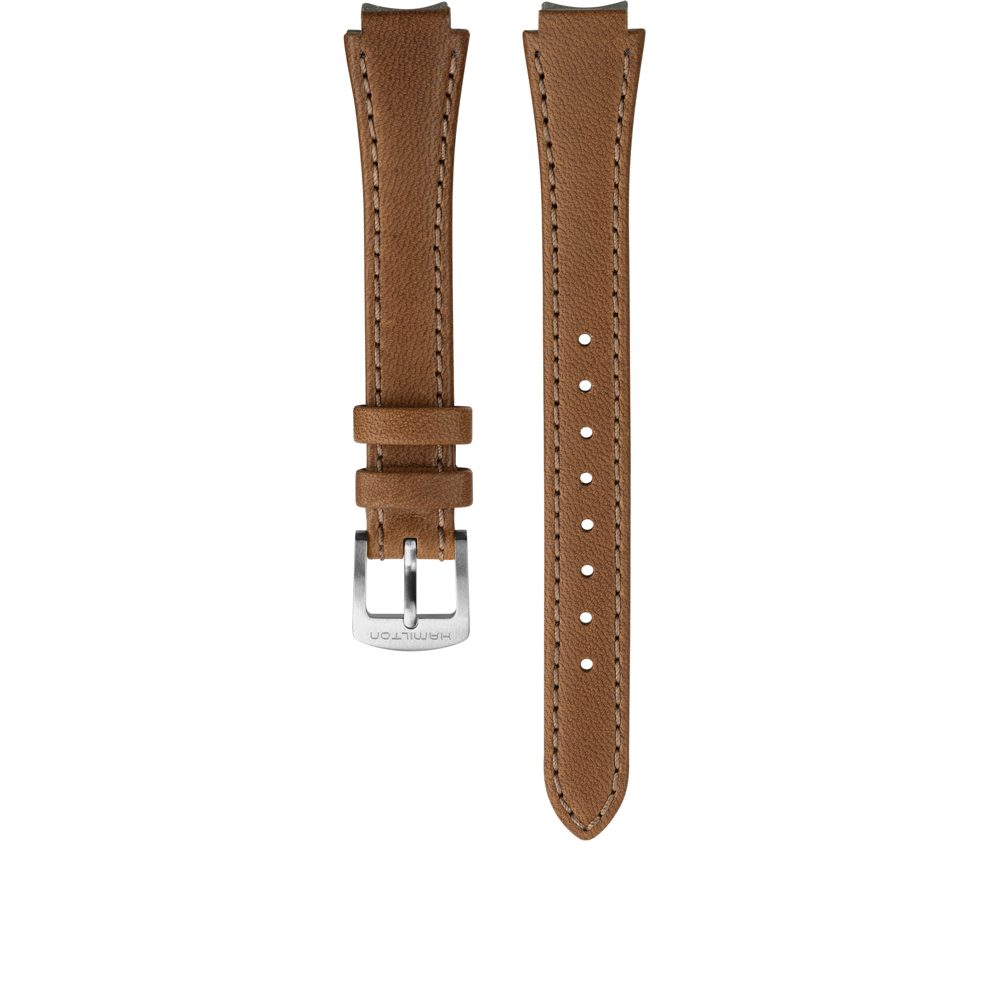 【匿名配送】HAMILTON レザーストラップ American Classic Brown Leather strap 12mm | Hamilton Watch
