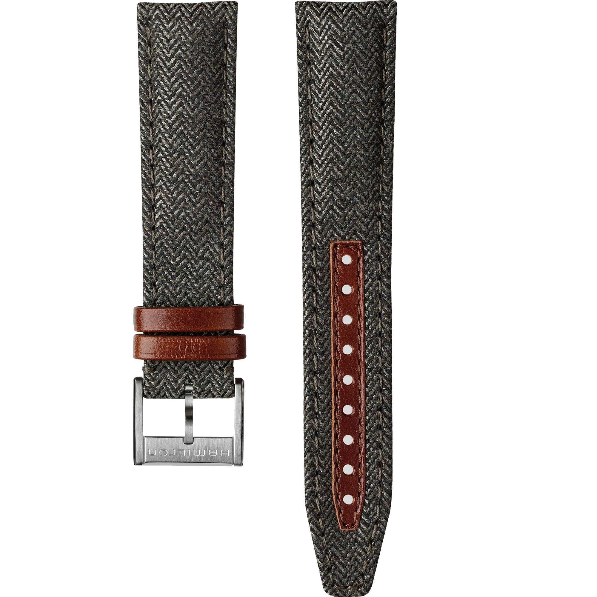 Broadway GREEN STRAP 20mm Strap color Green H6004331031 Hamilton Watch