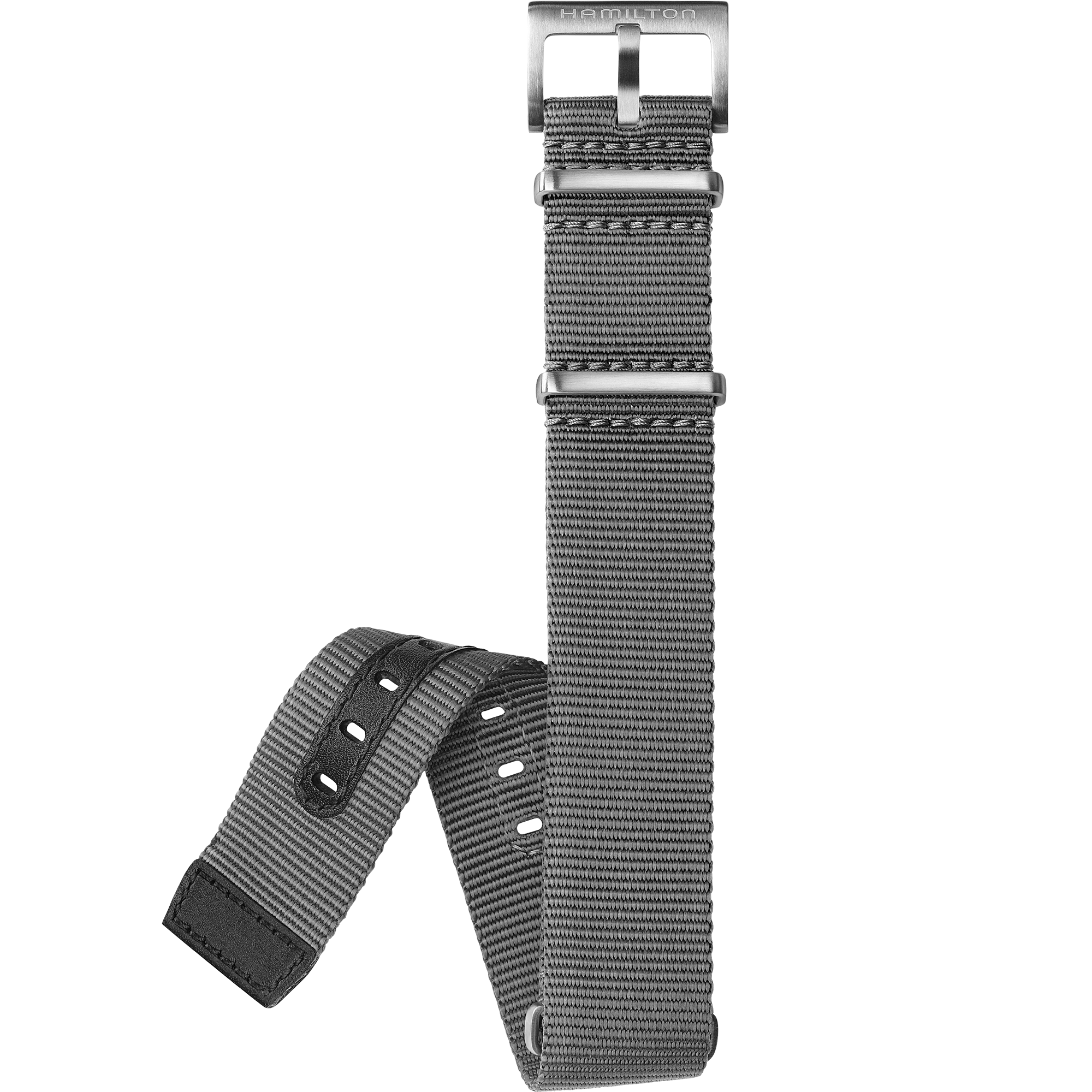 Khaki Aviation GREY STRAP 22mm Strap color Grey H6007651161 Hamilton Watch