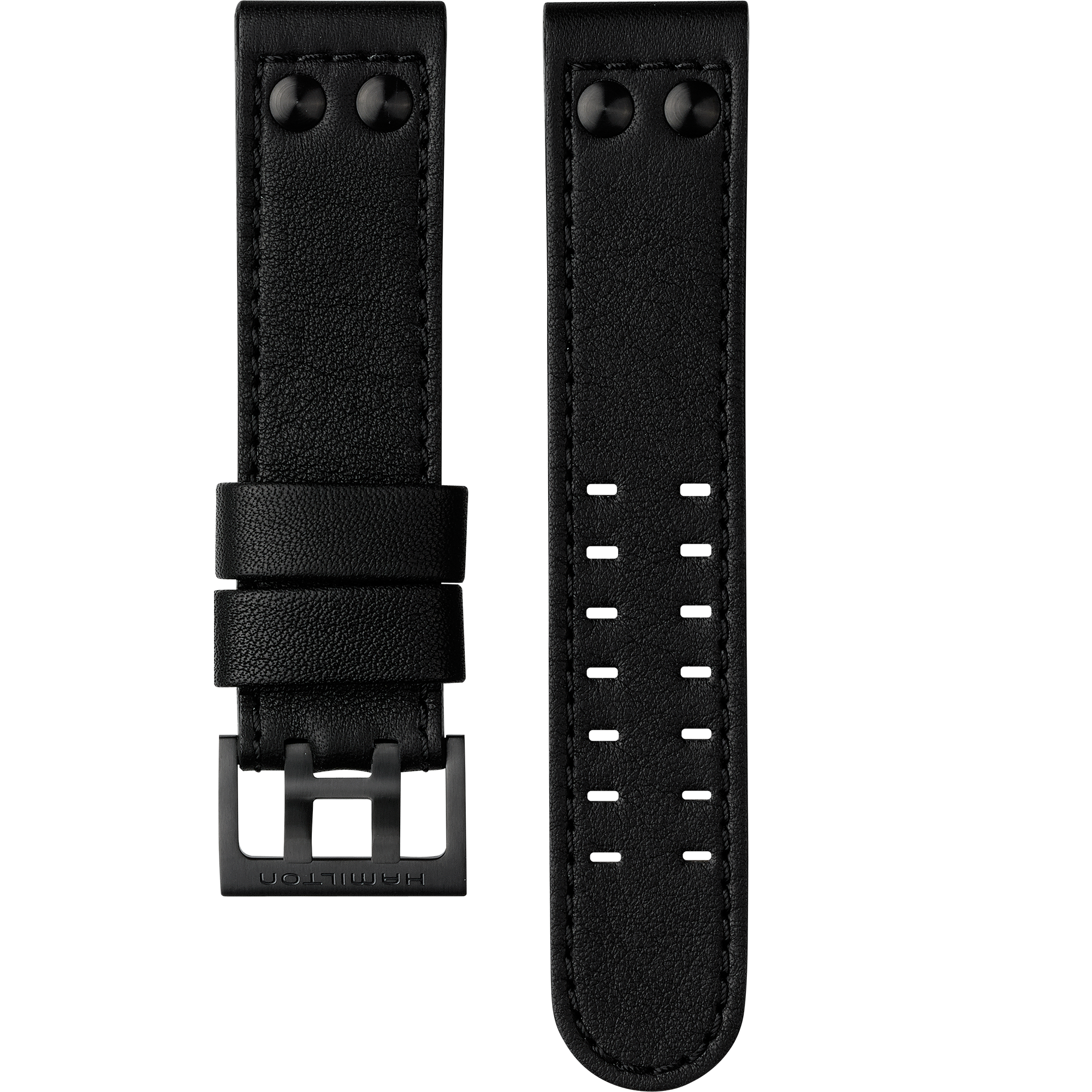 カーキ アビエーション BLACK STRAP 22mm - ストラップカラー