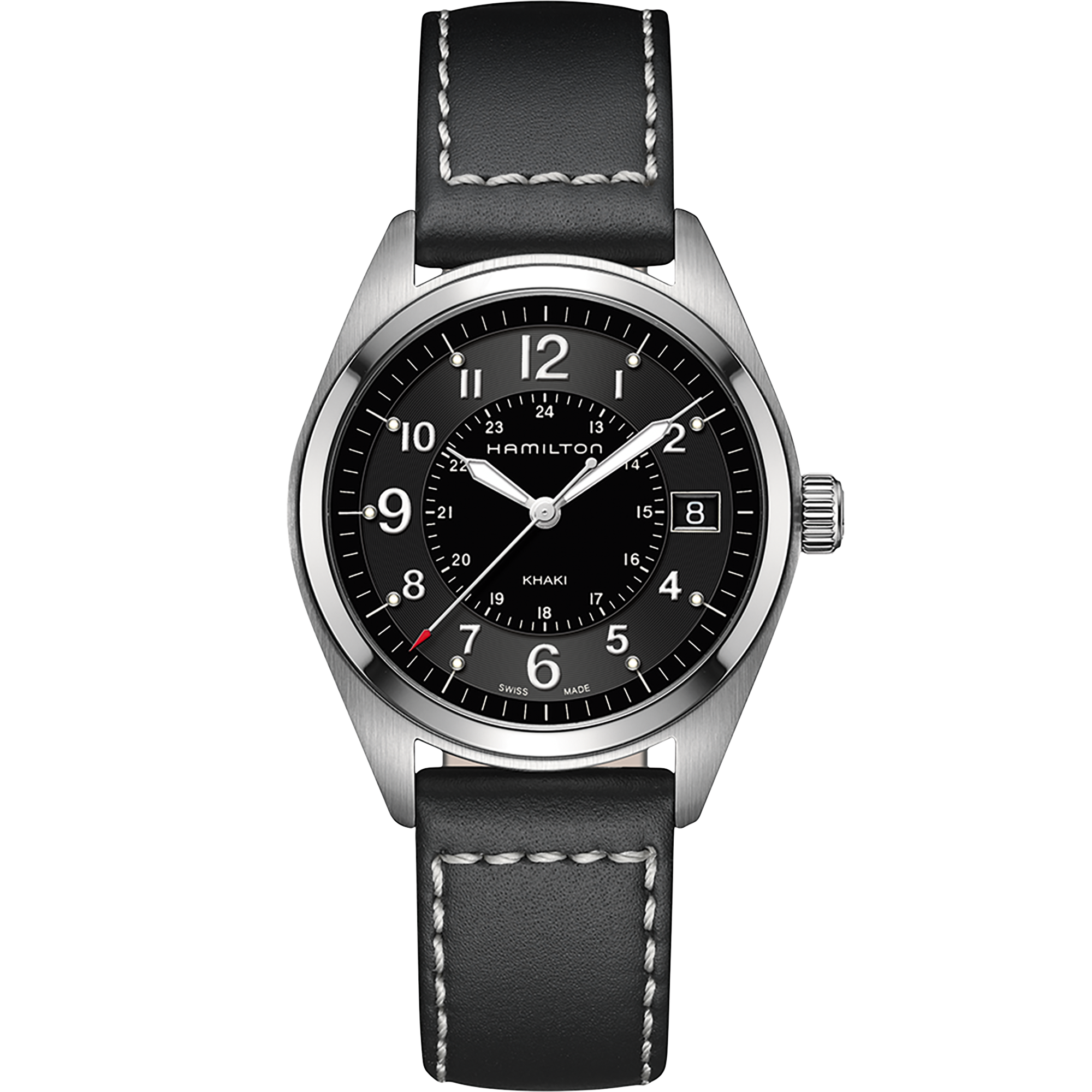 ハミルトン 腕時計 Hamilton カーキ フィールド アナログクォーツ用 20mm 腕時計 カーフ 牛革 レザーベルト バンド H690684120